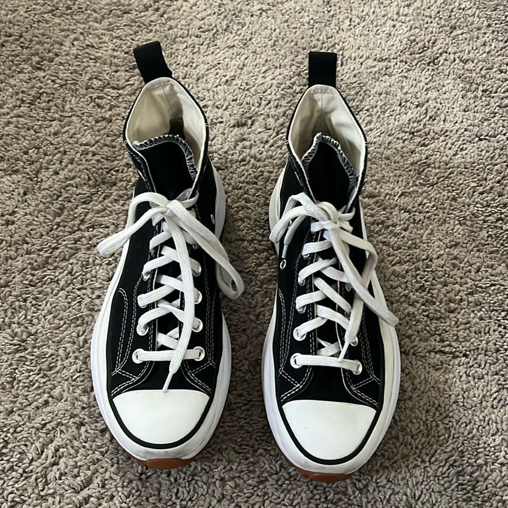 Converse Black and White High-Top Sneakers